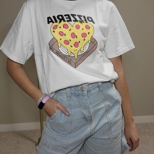 White Graphic Short Sleeve Tee